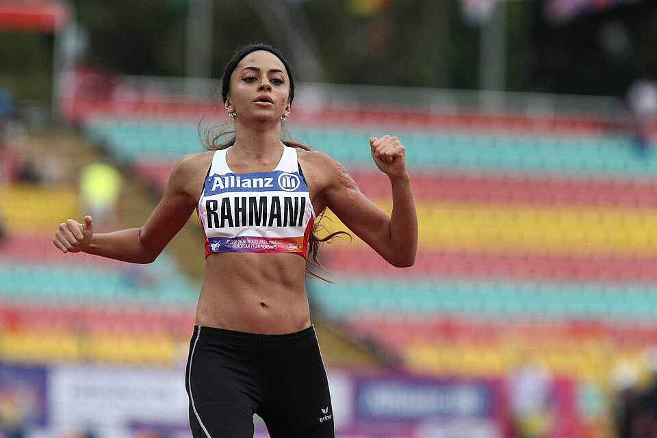 Abassia Rahmani 100m Lauf Para-Leichtathletik EM Berlin 2018