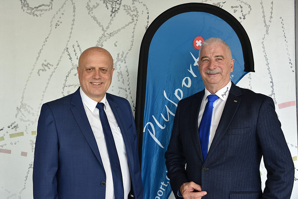 Der neue Präsident, Markus Gerber und der scheidende, Peter Keller