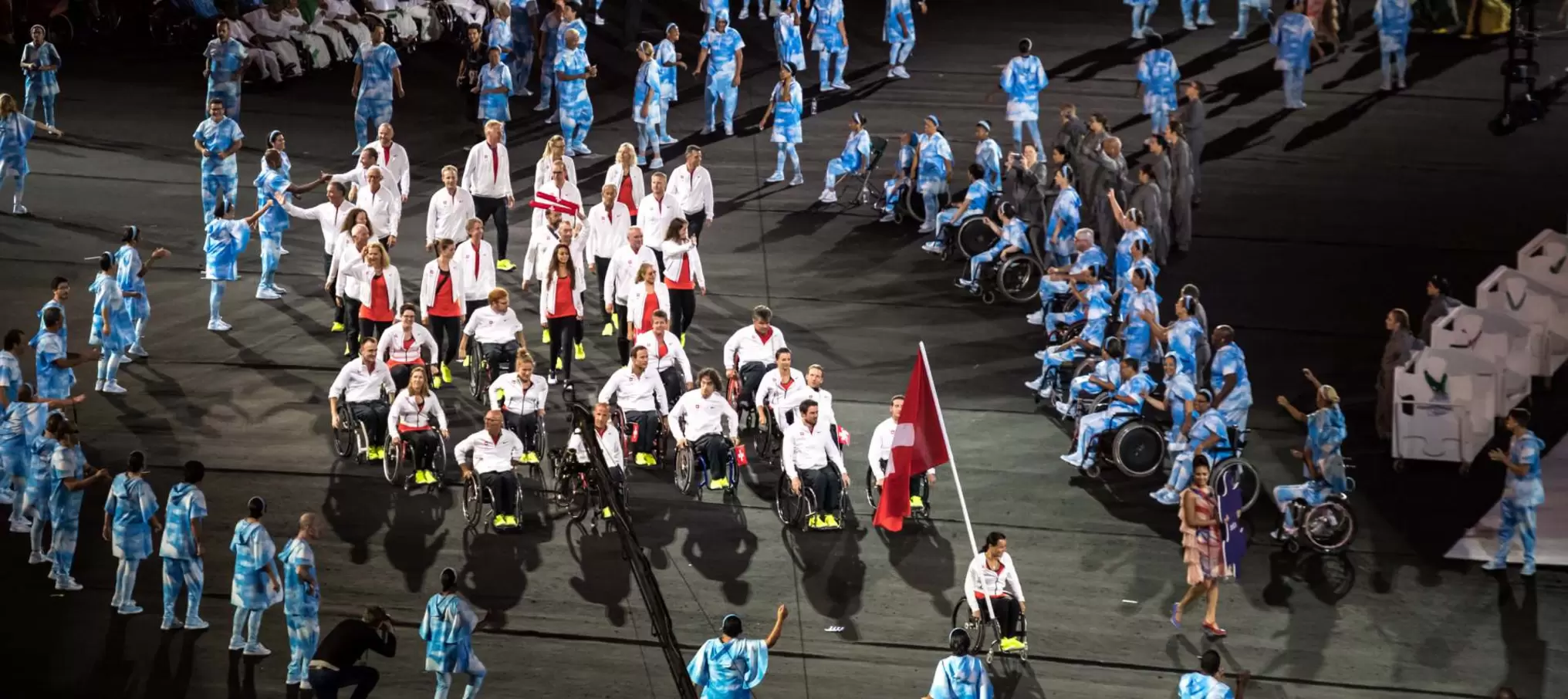 Arrivée de la délégation suisse aux Jeux paralympiques de Rio 