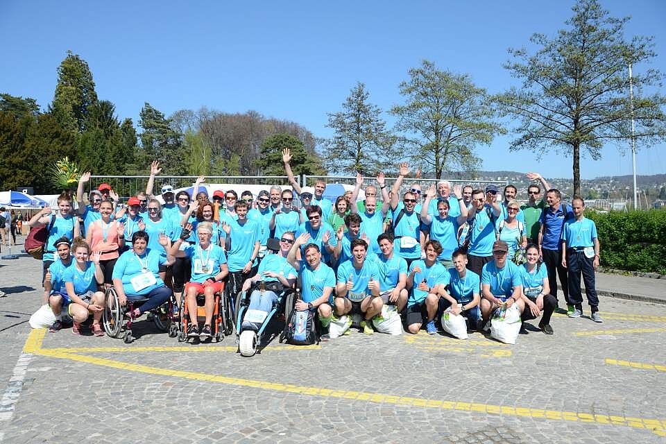 Rund 60 Teilnehmer und Helfer nahmen am Zürich Marathon 2017 teil