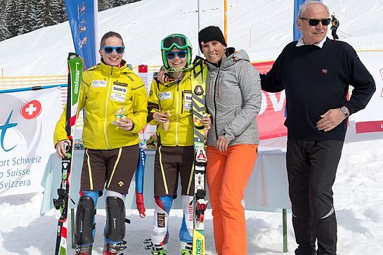 Skiathletinnen mit Maria Walliser an der Schweizer Meisterschaft in Lenzerheide