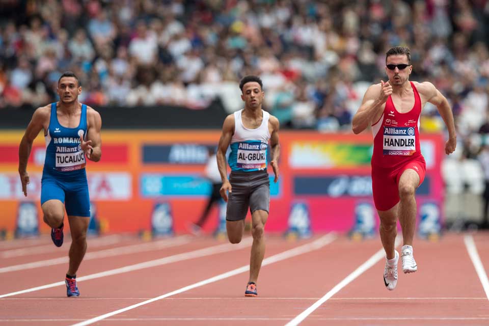 Philipp Handler im 100m  -  Martin Rhyner/Swiss Paralympic