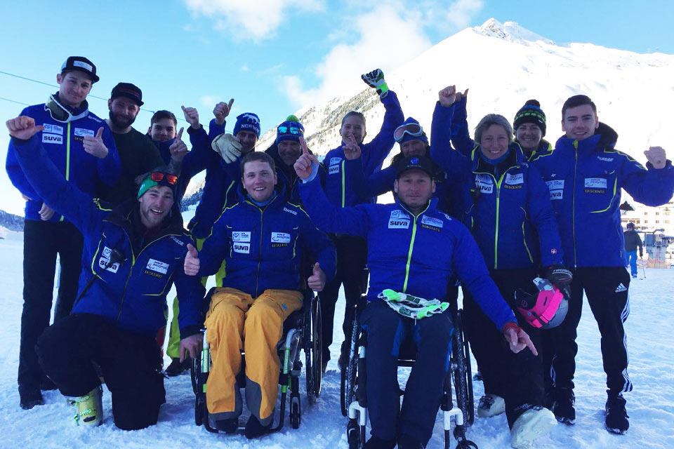 Das Swiss Paralympic Ski Team in Kühtai