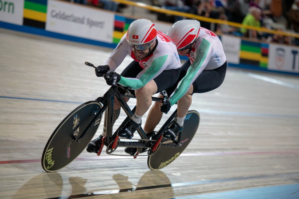 Bahntandem Krebs/Wynistorf. Foto: Brett Florens