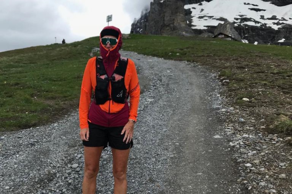 Chantal Cavin am trainieren für den Jungfrau Marathon