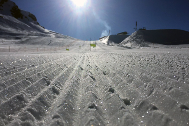 Perfekte Pistenverhältnisse Perfekt präparierte Piste